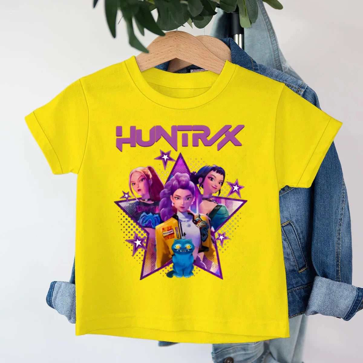 KPop Demon Hunters Kids T-shirt Baby Girls Clothes Fashion Casual Tops 2025 Movie Cotton T Shirt Fans Gift Children's Clothing
