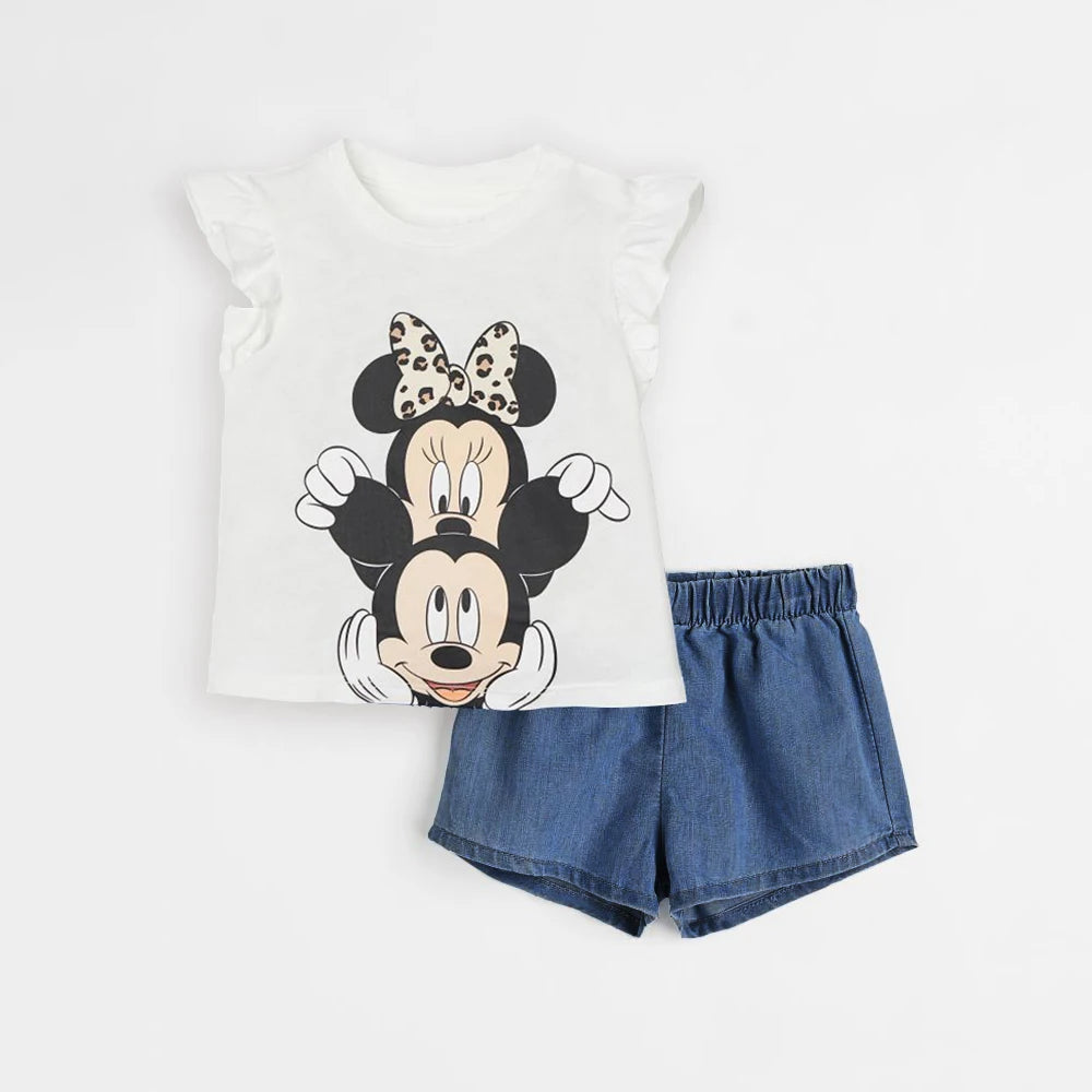 2Pcs Summer Baby Girl Clothees Sets Infant Girl Clothing Kids Holiday Clothes Kids Clothes Suit