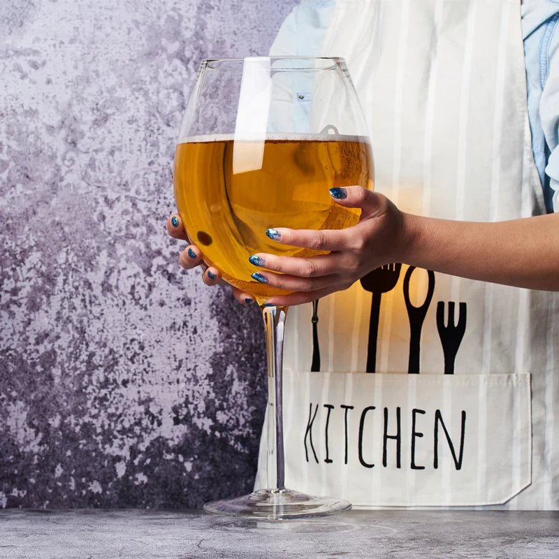 Extra Large 3000ML 106 Oz Giant Wine Glass And Beer Mug Combo for Whiskey Parties Birthdays Weddings &amp; Liquor Glass