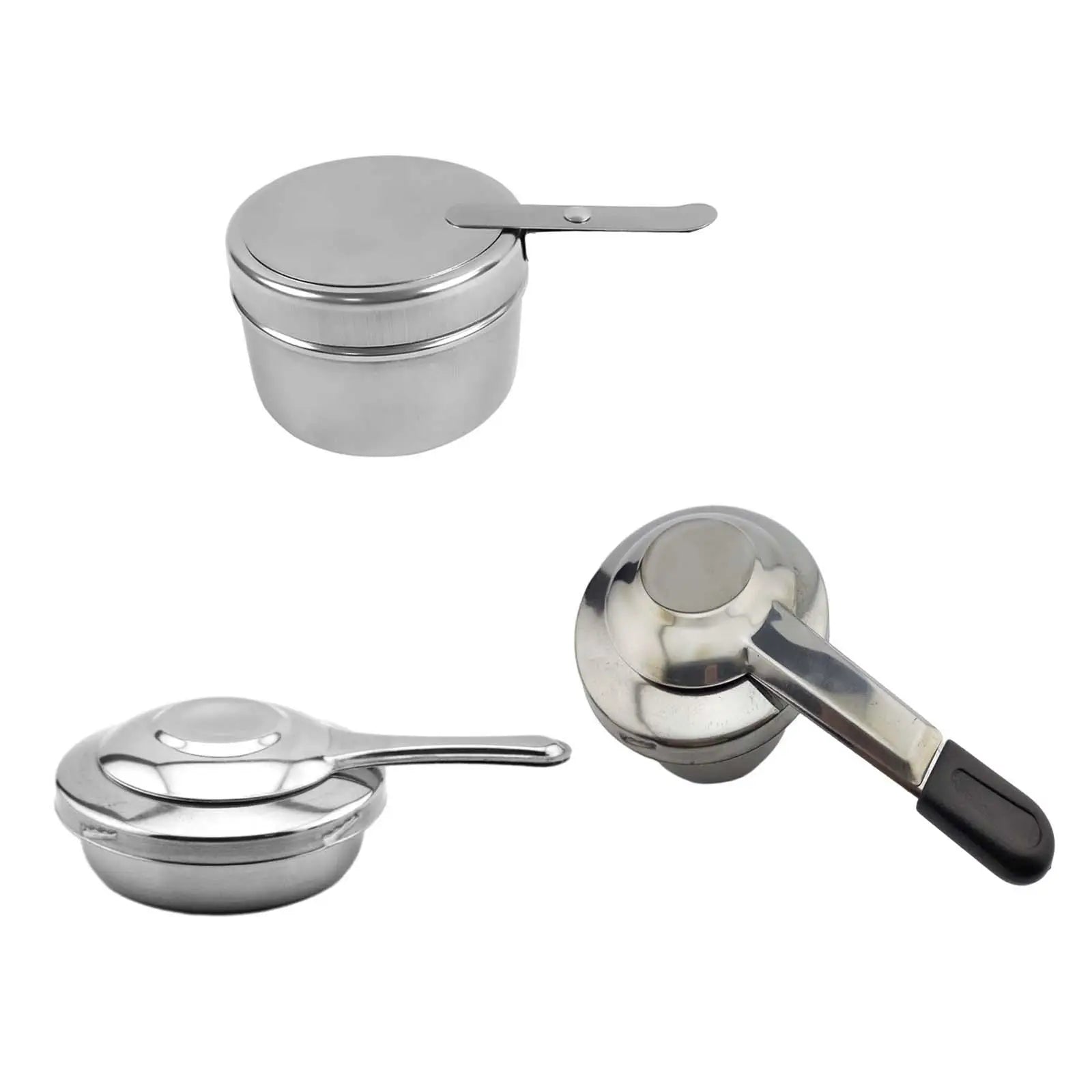 Stainless Steel Fuel Holder Catering Warmer Set with Lid Portable Chafing Fuel Holders for Dormitory Hotel Household Outdoor