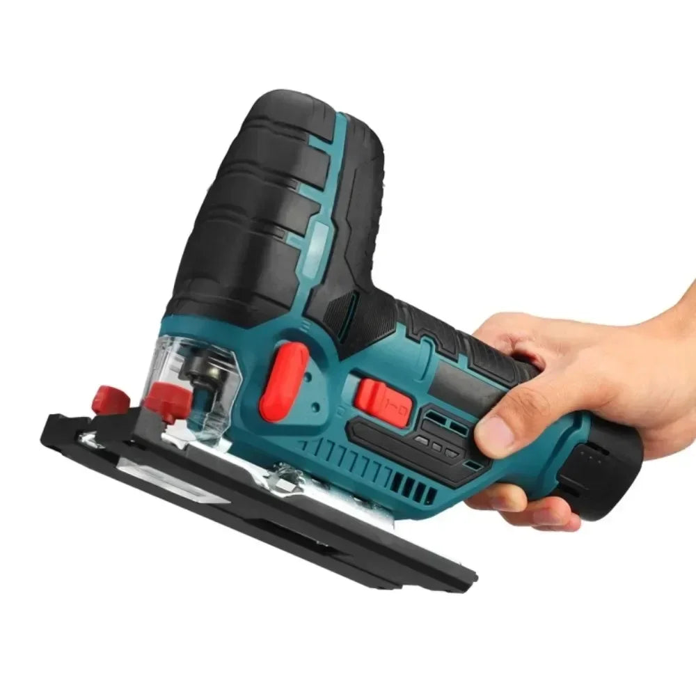 12V 80mm Cordless Brushless Jig Saw Electric Jigsaw 45 Degree Tilt Angle 6 Speed ​​Adjustable Portable Saws Metal cutting machine