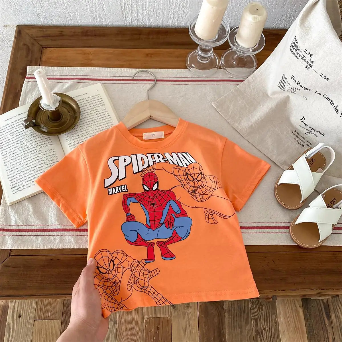 Boys Clothes Cartoon Pattern Printed Children T-shirt Summer Clothes Fashion Popular Short Sleeve Tops Kids Tees Boy's T Shirt
