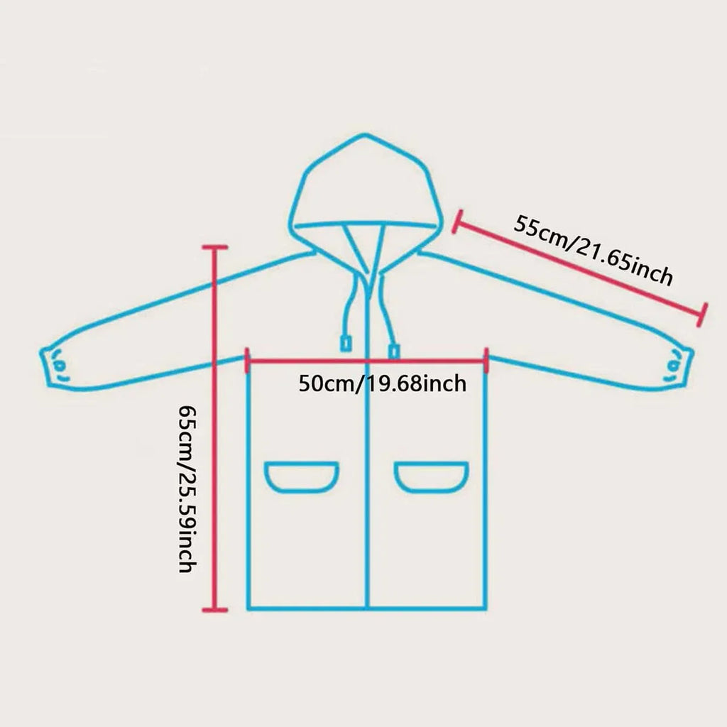 1pc-Cute Kids Raincoat Waterproof Children Duck Frog Rain Poncho Rain Coat Jacket with Backpack Position Student Rainwear