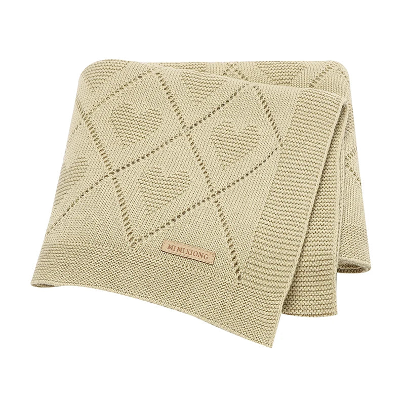 Baby Blankets Super Soft Newborn Cotton Knit Month Stroller Nursery Swaddle Wrap Quilts 90*70cm Infant Boy Girl Sleeping Covers