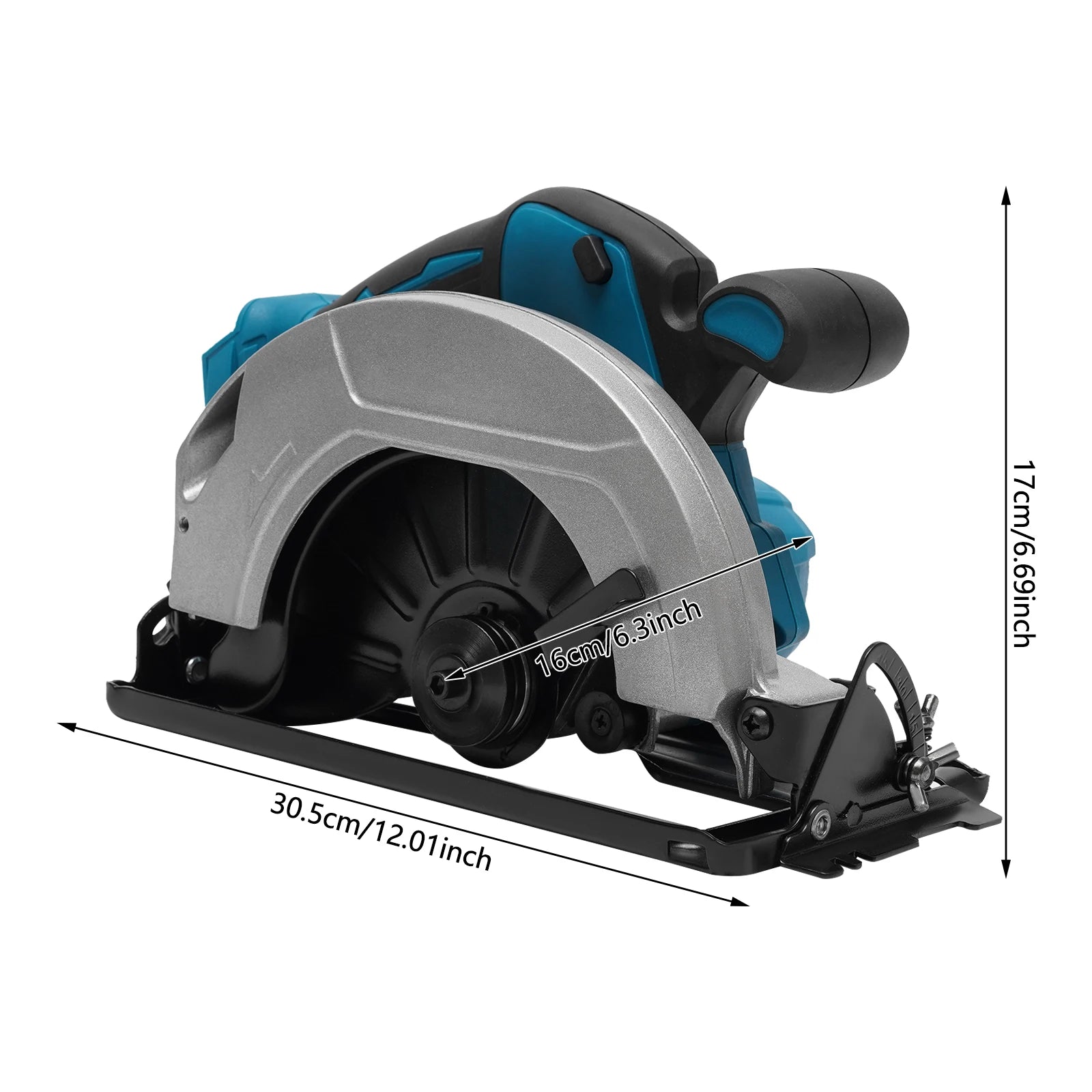 Plunge Saw 178mm Mini Brushless Circular Saw for Makita 18V Manual Circular Saw Miter Saw 4500RPM