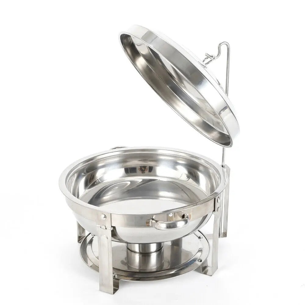 7.5L/ 6L Stainless Steel Chafing Dish Food Warmer Heat Tank Food Insulation W/ Lid for Hotel Catering Buffet Party