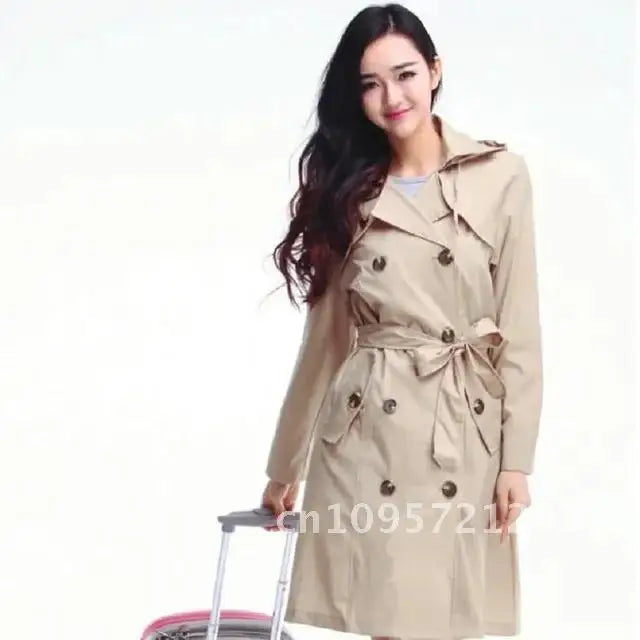 Fashion Big Size Men Women Biker Poncho Ladies Slim Long Windproof Waterproof Belt Rain Raincoat Outdoor Coat With Adults Hiking