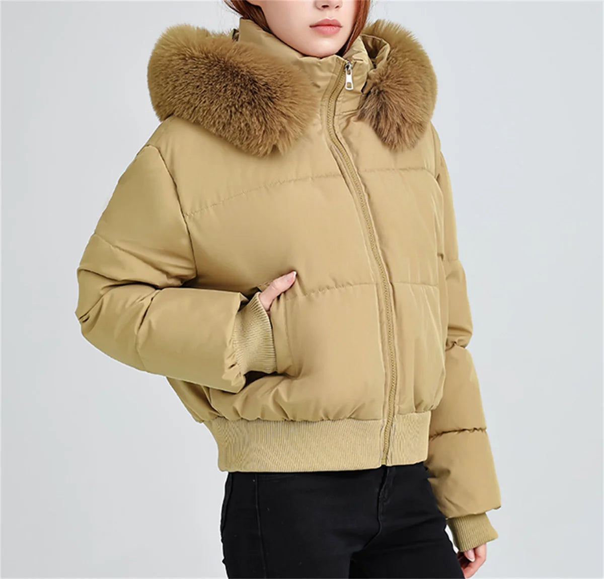 Fashion Autumn Winter Vintage Coat Women 2025 New In Korean Zipper Hooded Parka Coats Lady Outfit Warm Jacket Chic Streetwear