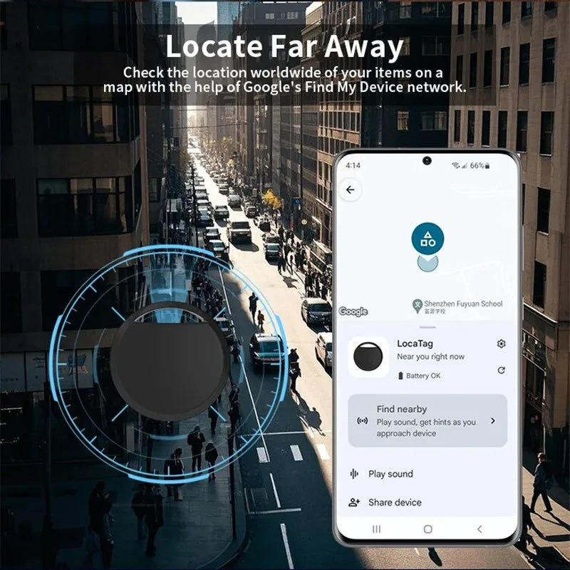 Android Airtag Gps Tracker Google Find My Device Smart Tags Bluetooth Search Locator Tracking Finder child Keys Bag Wallets Pet