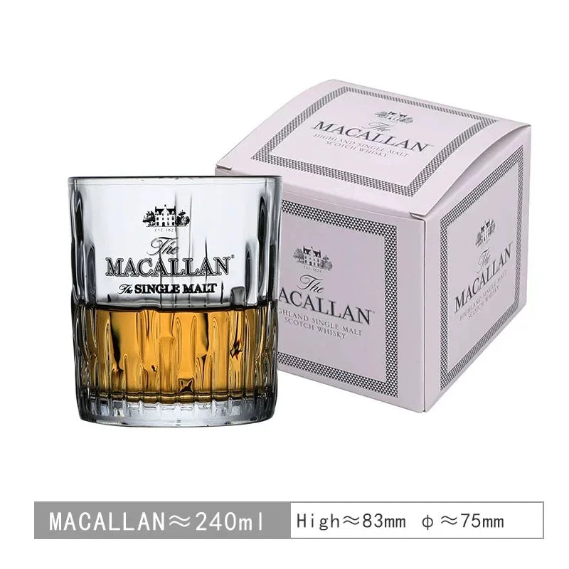 The Macallan Single Malt Whiskey glass whiskey glass cup Tumblers with gift box
