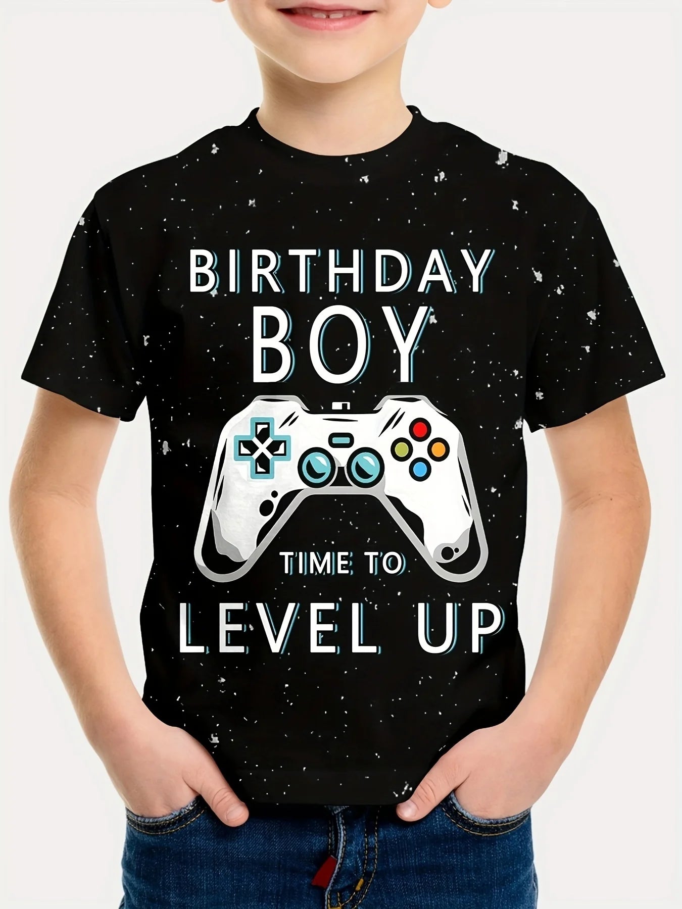 Child T-Shirt Children Top Shirts Cool Game 3D Print Short Sleeve Tee T-Shirt Korean Children's Clothes 2024 Kids Spring Clothes
