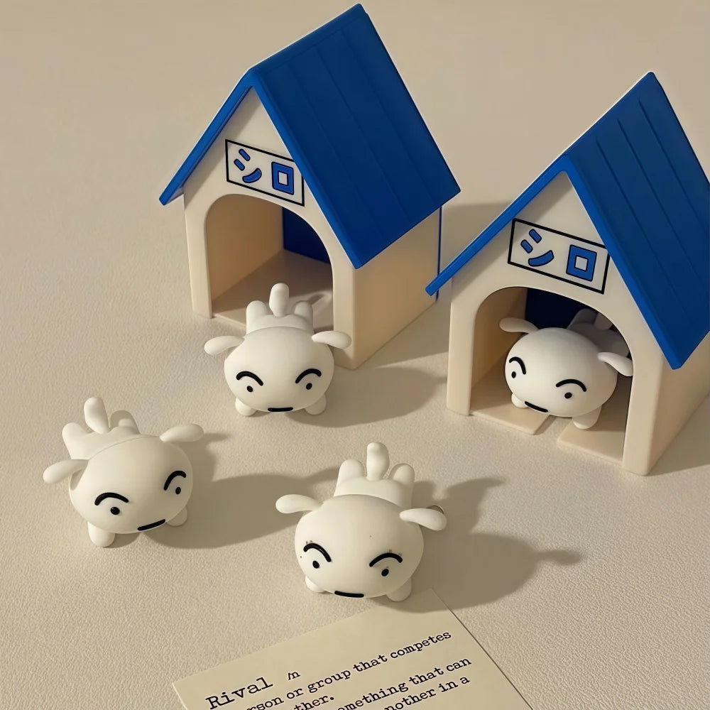 Crayon Shinchan Xiao Bai Go Home Themed Key Hook Wall Mount with Adorable Small House Design for Anti Lost Key Holder Organizer