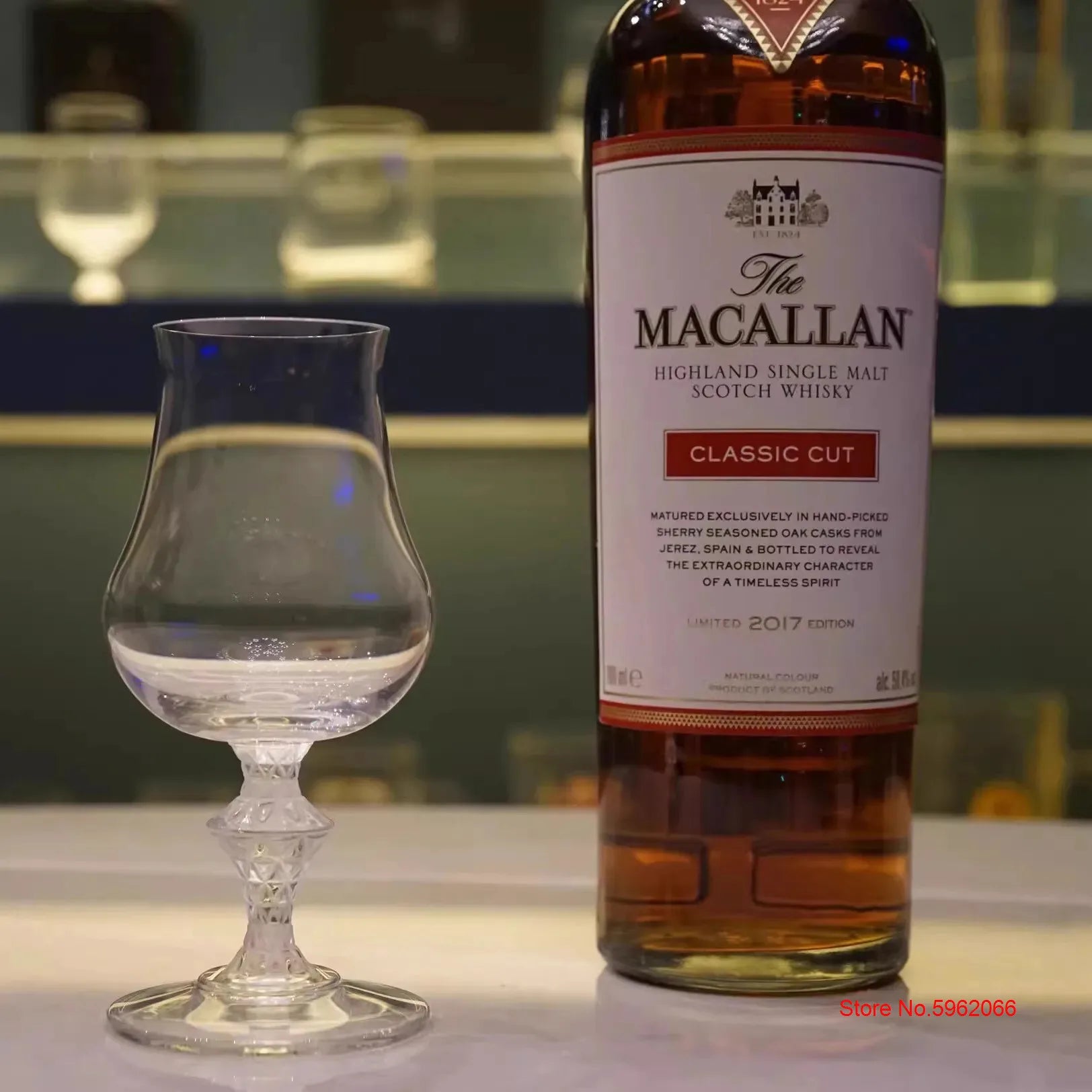 Macallan King Luxury Crystal Whiskey Snifer Professional Whiskey Tasting Cup Wine Copita Nosing Glass High-end Goblet Hand Made