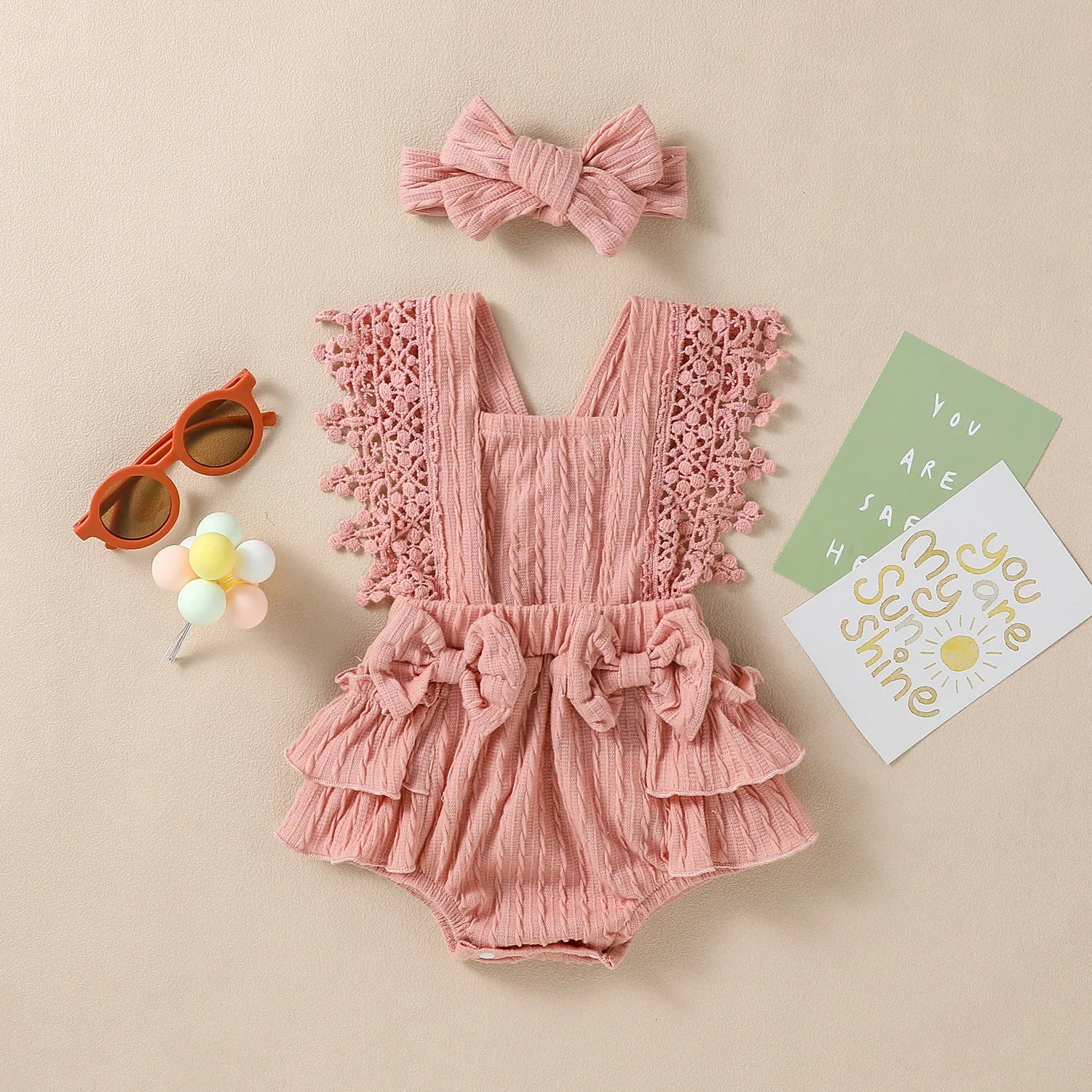 2024 New Style Baby Girls Summer Sleeveless Solid With Bow Fashion Outdoor Streetwear Dress
