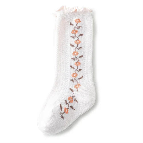 Lawadka Newborn Baby Girls Socks Spring Autumn Fashion Cotton Print Children's Socks for Girls Beauty Toddler Sock 12M 24M 3T 5T