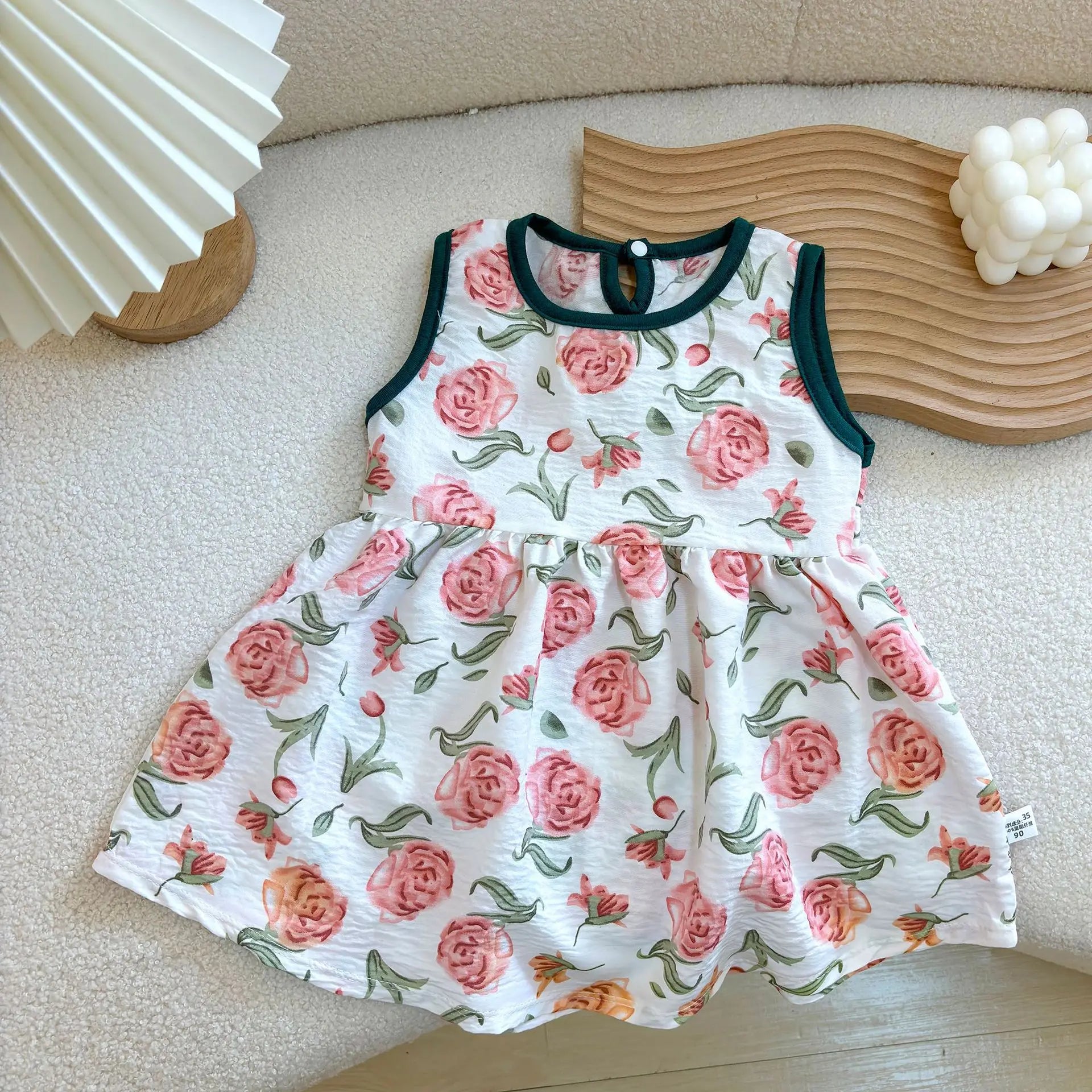 Fashion Printed Sleeveless Girls Dress Newborn Princess Dress Baby Girls Clothes Baby Girl Leisure Dress Baby Clothing