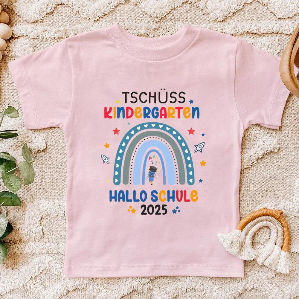 Farewell Gift Daycare T-shirt Rainbow 2025 I Back To School Gift Outfit Child 2025 I School Enrollment Shirt Clothes