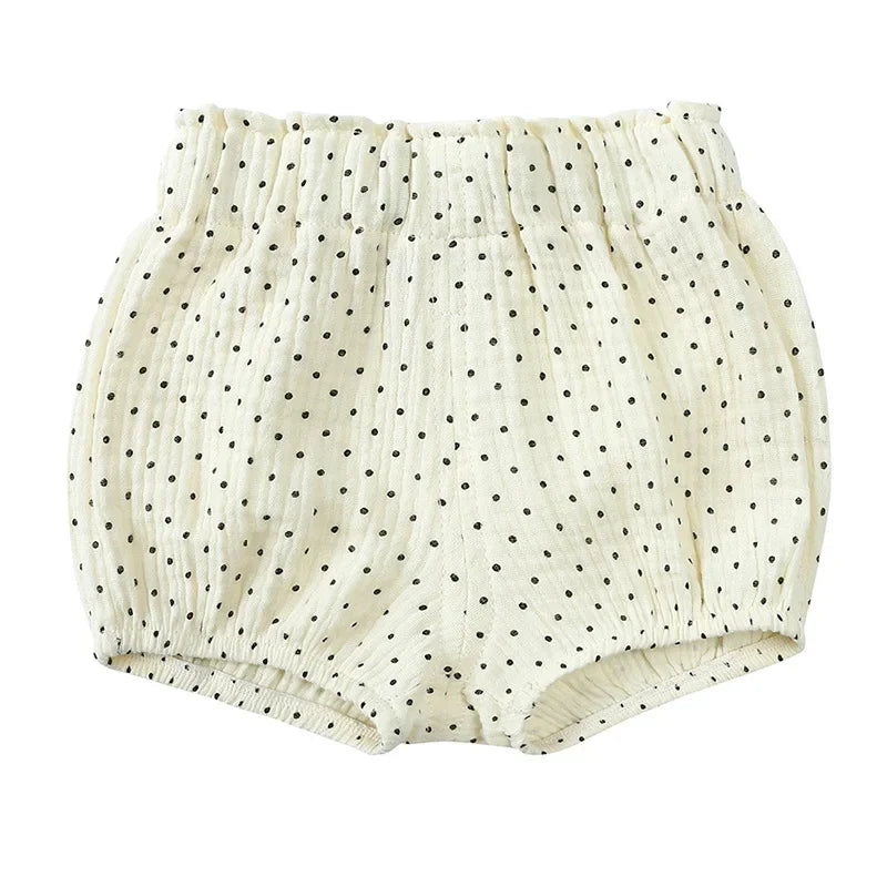 2025 Toddler Baby Summer Shorts Cotton Linen Cartoon Breathable Children Lounge Clothes for 3M-6T Boy Girl Korean Cute PP Pants