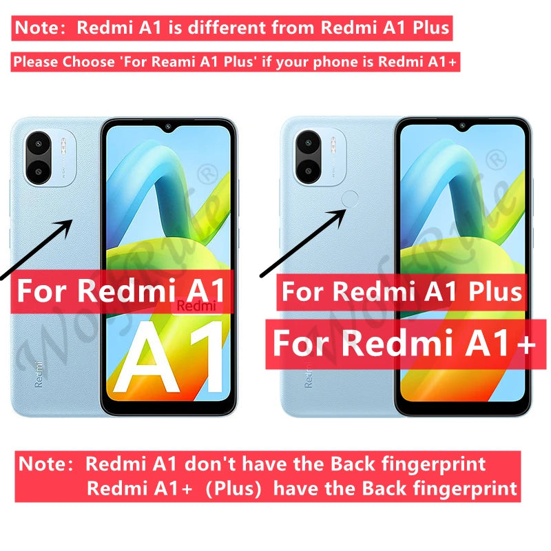 For Xiaomi Redmi A1 Case Cover Redmi A1 Capas Phone Bumper Liquid Silicone Shockproof TPU Soft Case Redmi A1 A2 + Plus Fundas