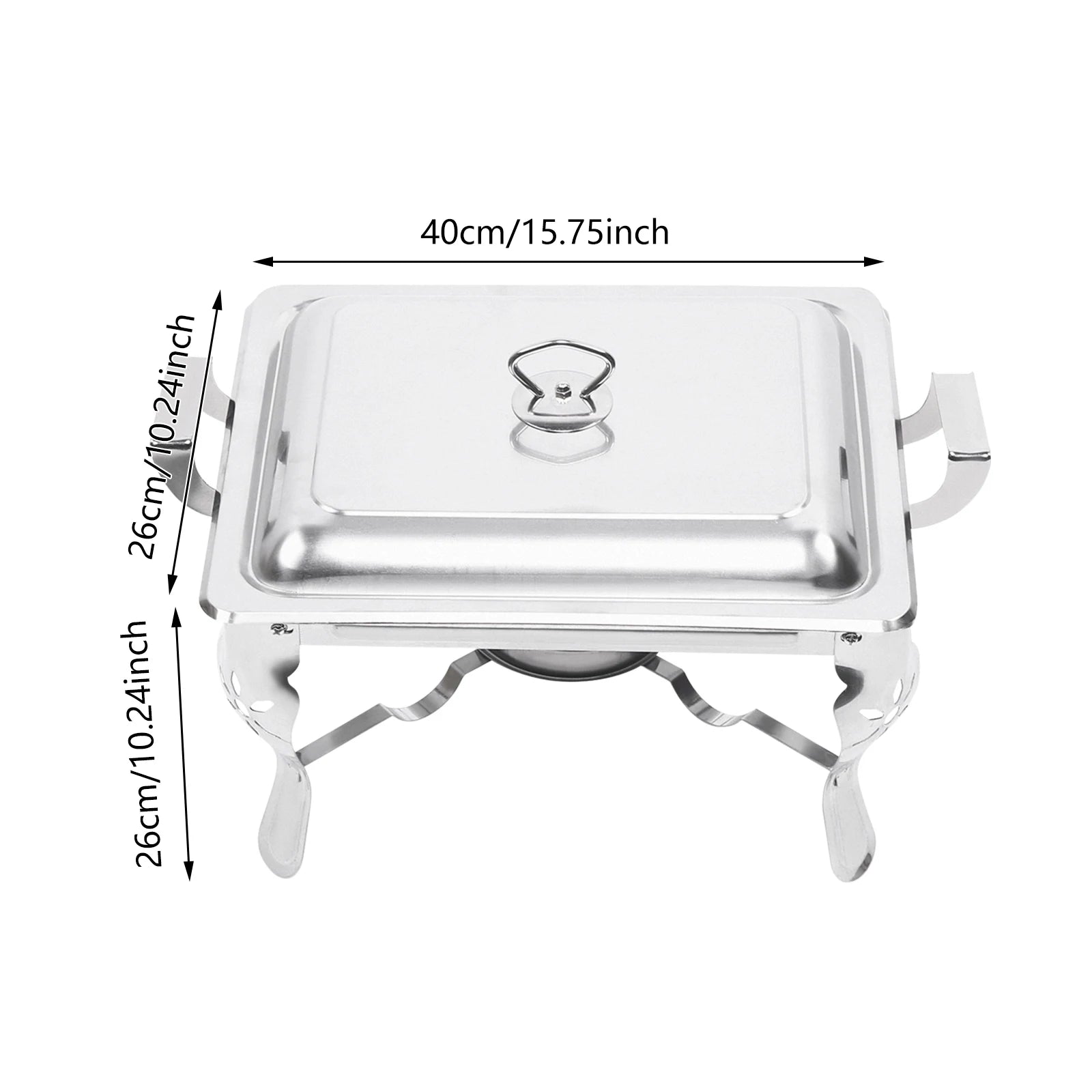 [6L Chafing Dish] 6L Stainless Steel Chafing Dish with Handle - for Banquet Catering - Heating Insulation Large Capacity