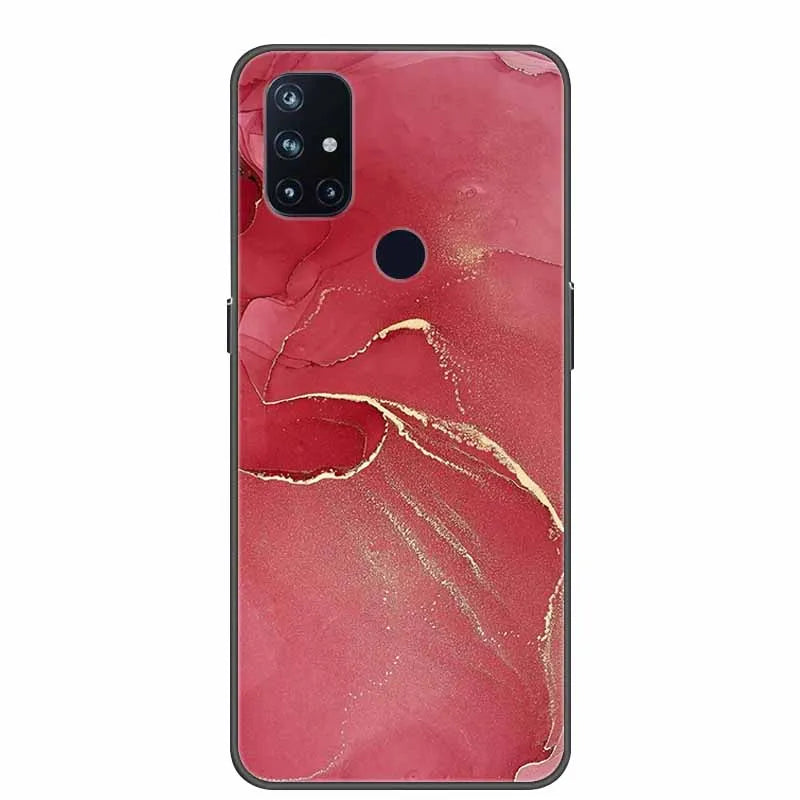 For OnePlus Nord N10 5G Cases N100 N200 Marble Soft Silicone Back Cover for OnePlus Nord N10 N 10 Phone Case Shockproof Coque