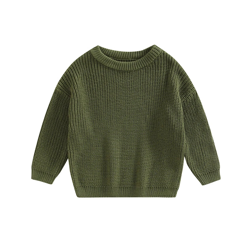 0-9M Autumn New Baby Boys Girls Clothes Baby Sweater Toddler Knit Sweater Newborn Knitwear Long Sleeve Cotton Baby Pullover Tops