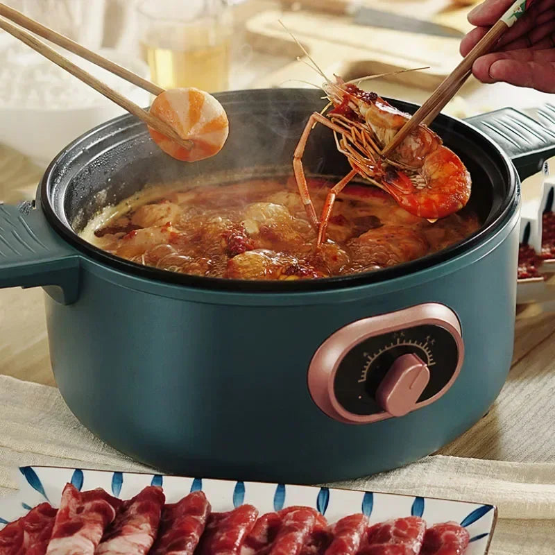 Upgrade 220V/1000W Integrated Household Electric Hot Pot ZG-YD217 Multifunctional Rice Cooker 3L Portable Desktop Electric Cooke