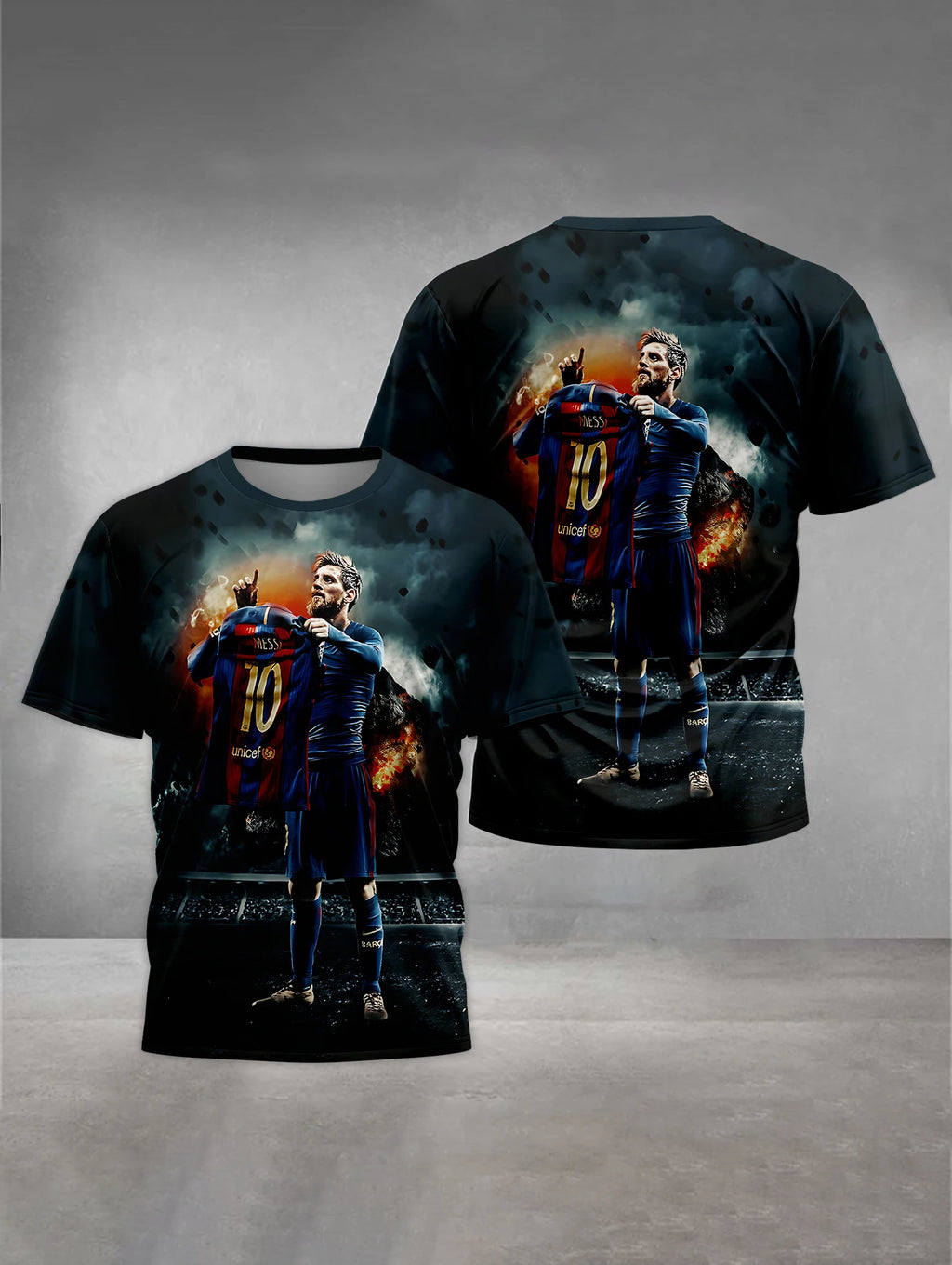Print Baby Clothing 5 to 14 Years Male Outdoor Clothes for Football Star NO 10 M-MessiS Children Boy Girl Child T-Shirt Top
