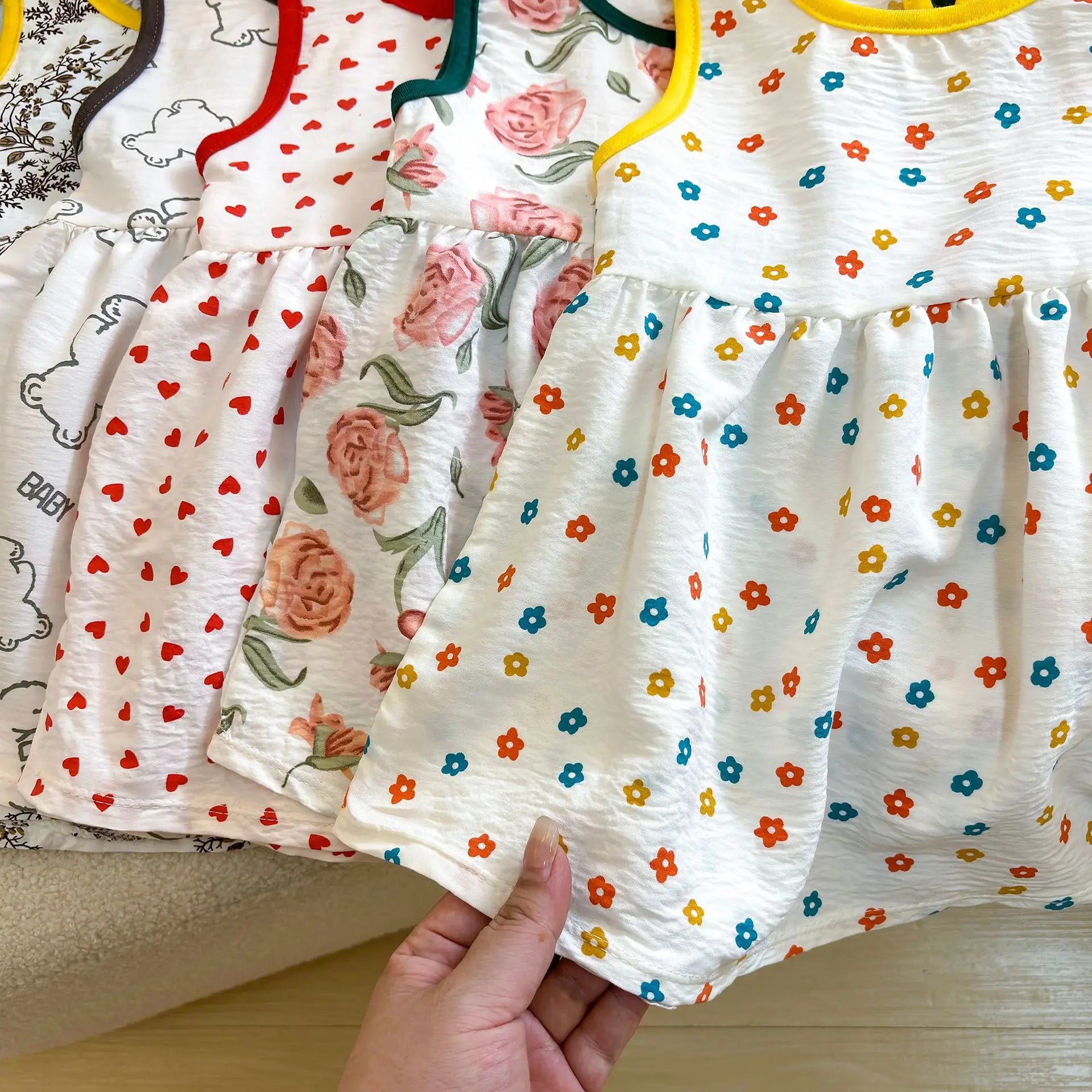 Fashion Printed Sleeveless Girls Dress Newborn Princess Dress Baby Girls Clothes Baby Girl Leisure Dress Baby Clothing