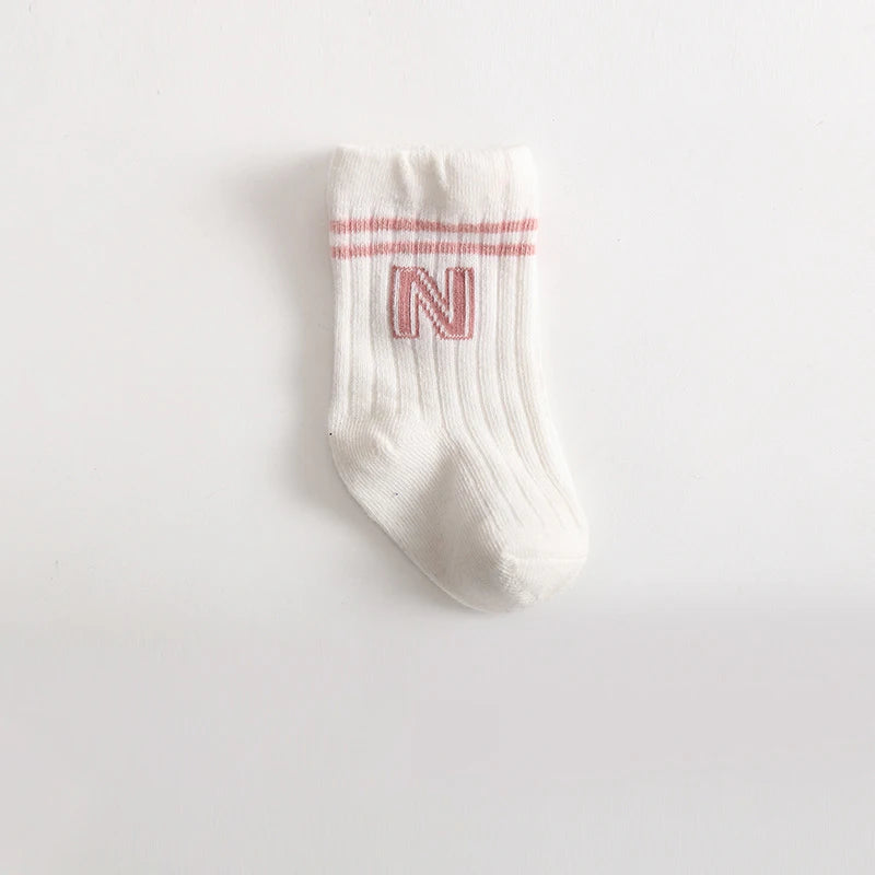 Newborn Baby Girls Socks Children's Non Slip Boys Socks Cute Mather Kids White Soft Cotton Solid Color Socks Baby Stuff Clothes
