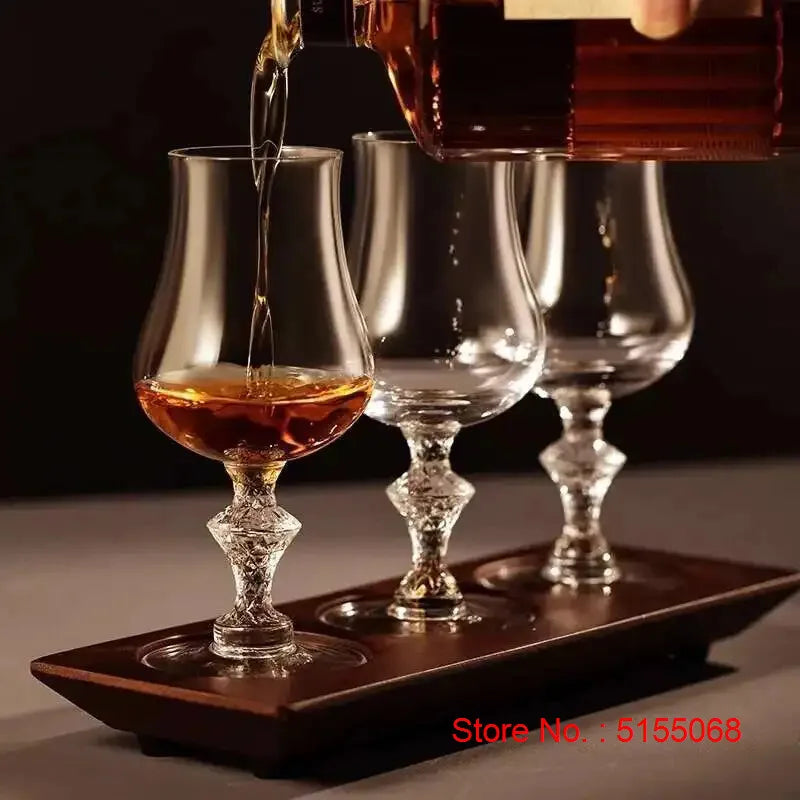 Macallan King Luxury Crystal Single Malt Whiskey Snifer Professional Whiskey Copita Nosing Glass Wine Tasting Goblet Cup Handmade