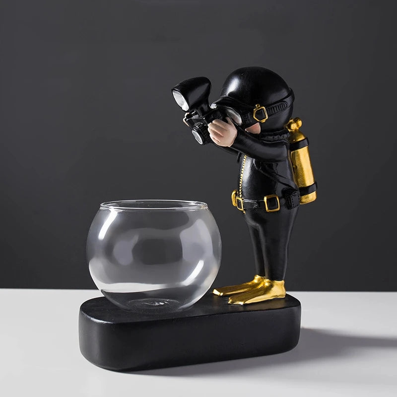 250ml Creative Astronaut Cocktail Glasses Personalized Juice Beer Cup Luminous Mixed Wine Cup Special Drink Glass Cocktail Set