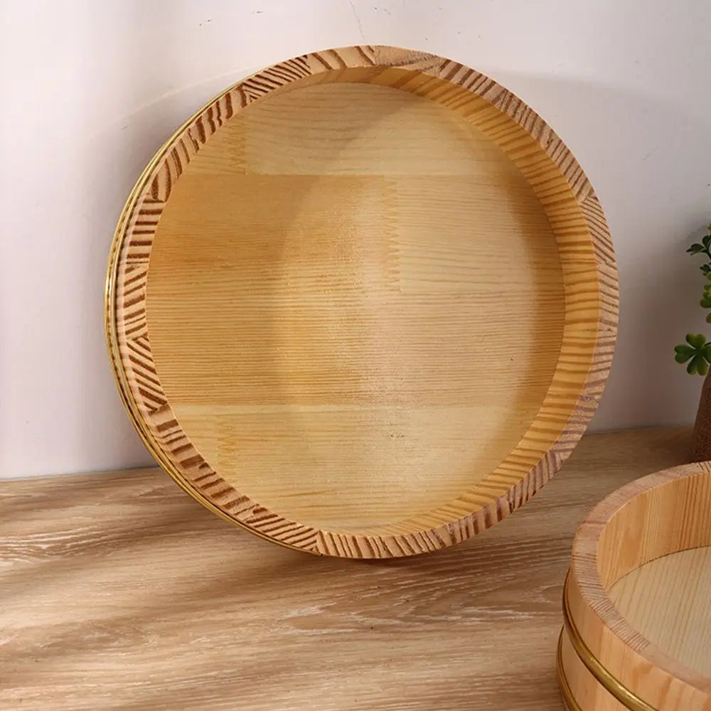 Creative Rice Sushi Bowl Bucket Tub Rustic Reusable Japanese Steamer Barrel Exquisite Multi-Function Wood Box