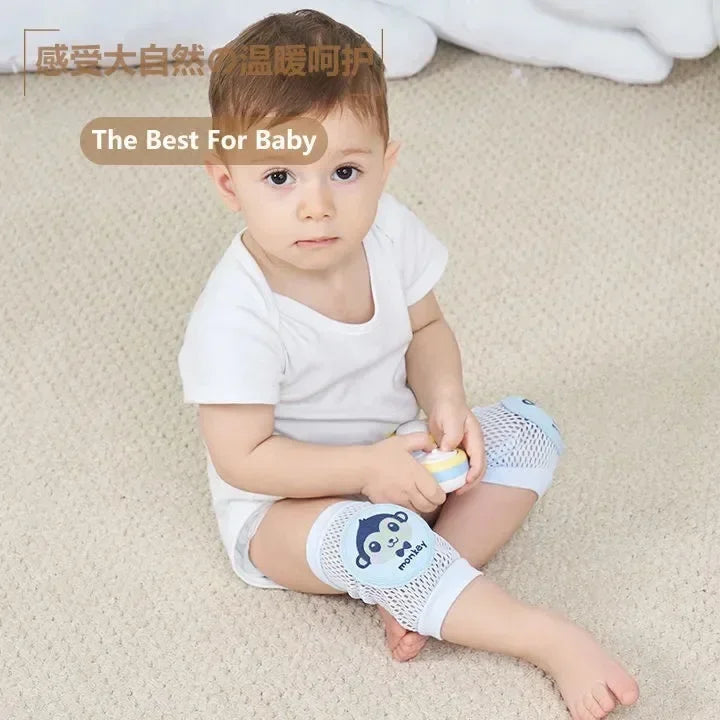 Baby Knee Pads Safety Mesh Kneepad Protector Leg Warmer cushion Legging Infants Children Kids Girl Boy Crawling Elbow Toddlers