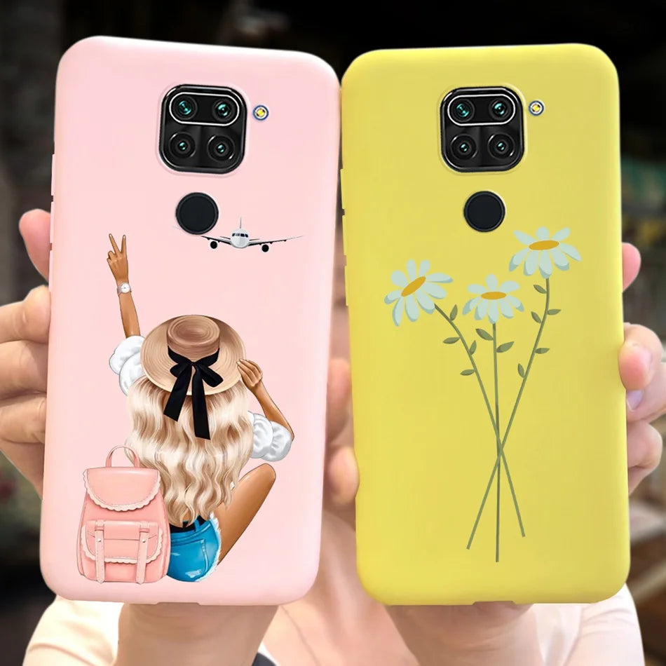 For Xiaomi Redmi Note 9 Case Redmi Note 9s 9 Pro Max Fashion Soft Silicon Phone Bumper For Redmi Note9 9S 9Pro Candy Color Cases