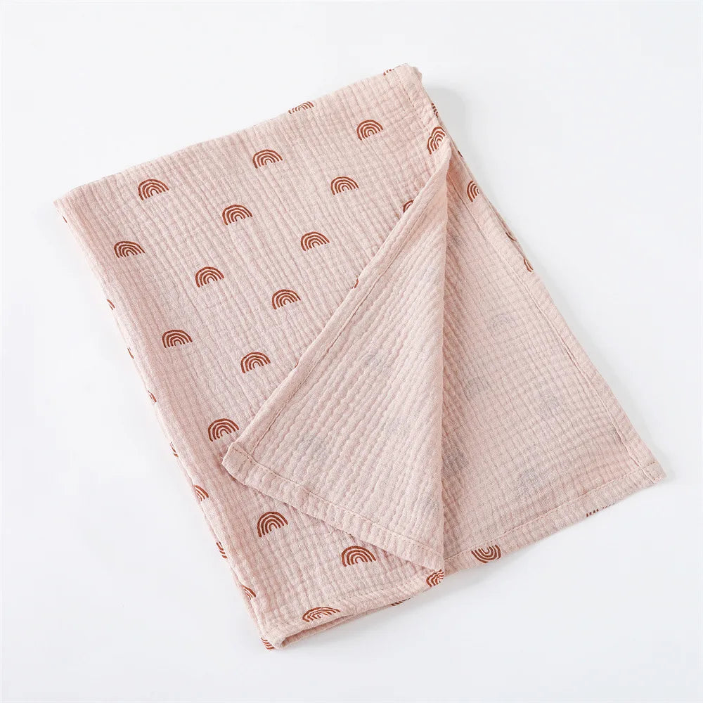 80X65cm Muslin Squares Baby Swaddle Blanket Newborn Diaper Bedding Cotton Stroller Blankets Babies Accessories Infant Nap Cover