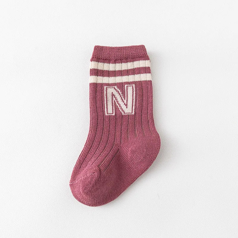 Newborn Baby Girls Socks Children's Non Slip Boys Socks Cute Mather Kids White Soft Cotton Solid Color Socks Baby Stuff Clothes