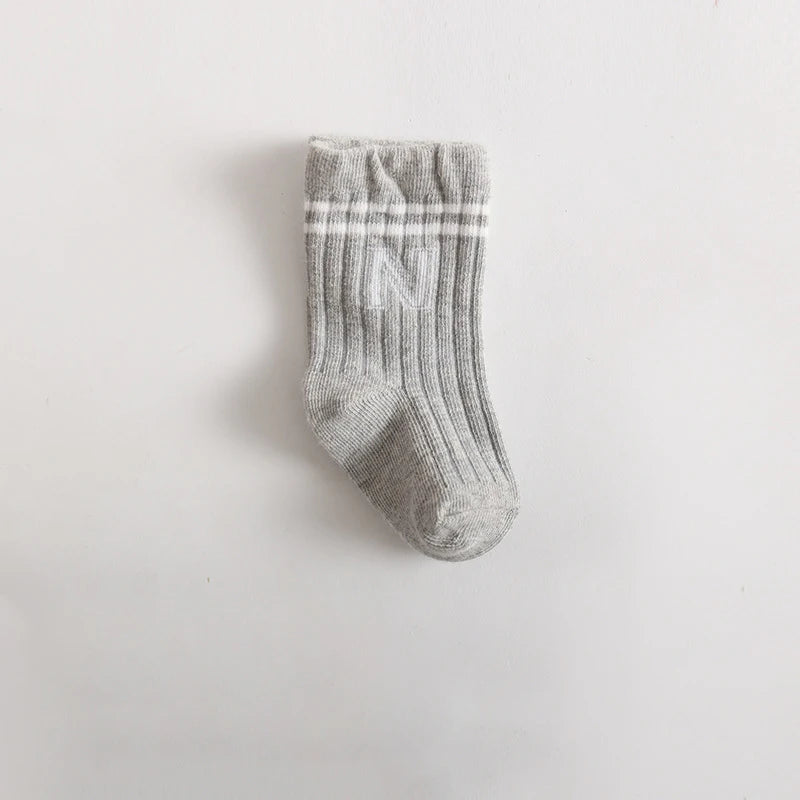 Newborn Baby Girls Socks Children's Non Slip Boys Socks Cute Mather Kids White Soft Cotton Solid Color Socks Baby Stuff Clothes