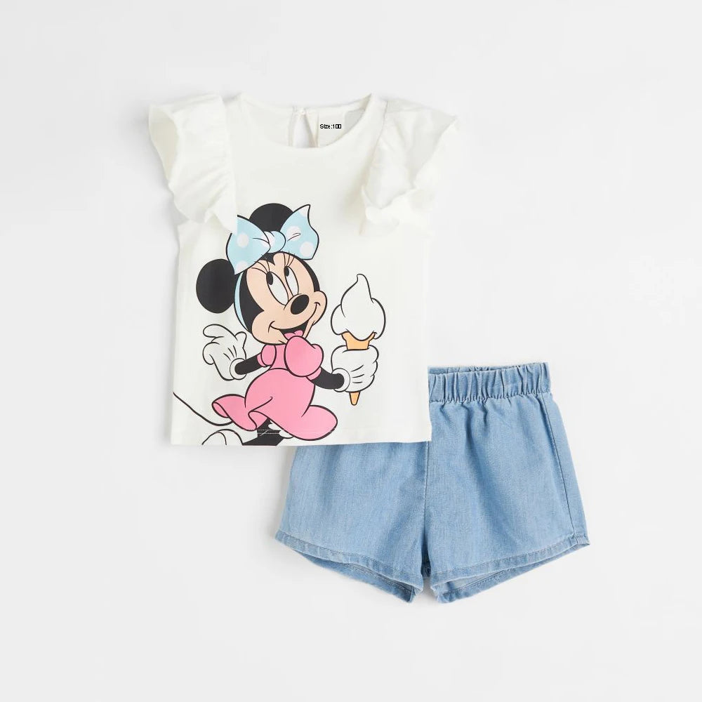 2Pcs Summer Baby Girl Clothees Sets Infant Girl Clothing Kids Holiday Clothes Kids Clothes Suit