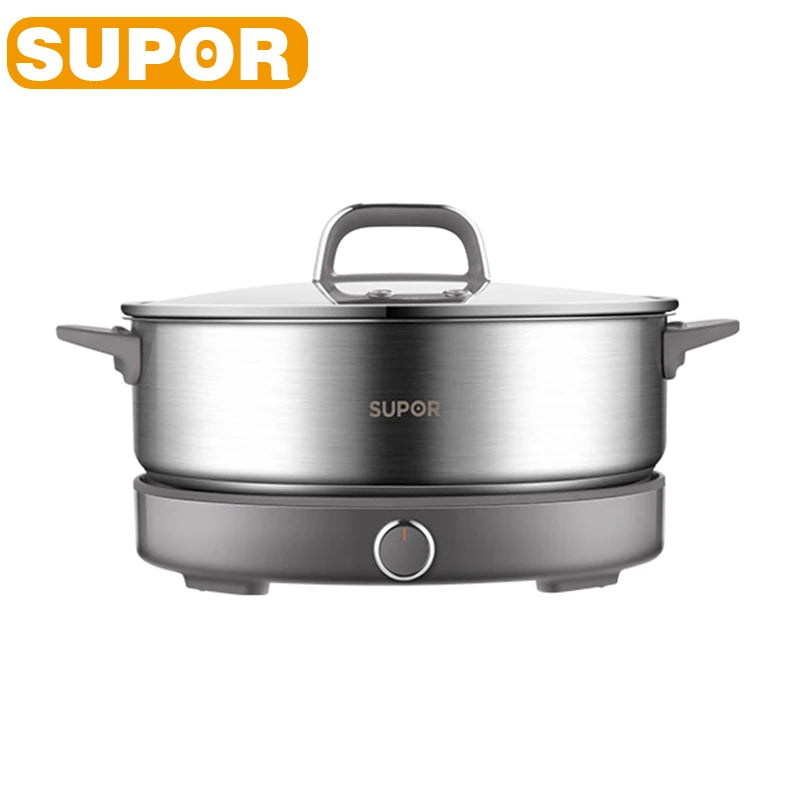 SUPOR 220V Multi Cookers Split Electric Pot 1-7 People Household Stainless Steel Hot Pot Rice Cooker Cooking Appliances H60YK784