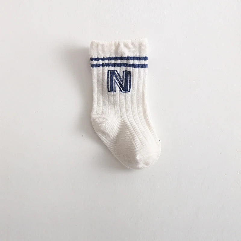 Newborn Baby Girls Socks Children's Non Slip Boys Socks Cute Mather Kids White Soft Cotton Solid Color Socks Baby Stuff Clothes