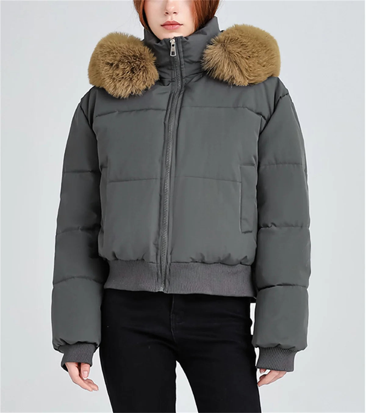 Fashion Autumn Winter Vintage Coat Women 2025 New In Korean Zipper Hooded Parka Coats Lady Outfit Warm Jacket Chic Streetwear