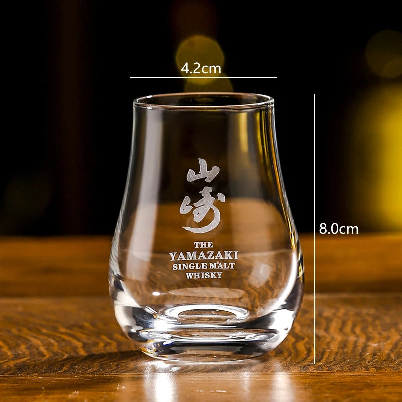 Round egg shaped clear Old Fashioned Whiskey Glasses with Wooden tray Whiskey Tumblers Glassware for Bourbon Barware
