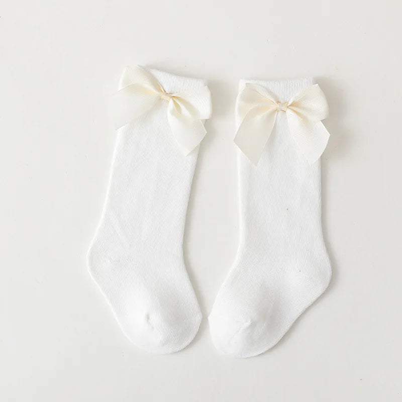 Baby Girls Socks Toddler Spanish Style Bow Cotton Mesh Breathable Newborn Infant Socks 0-5 Years