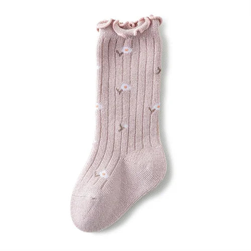 Lawadka Newborn Baby Girls Socks Spring Autumn Fashion Cotton Print Children's Socks for Girls Beauty Toddler Sock 12M 24M 3T 5T