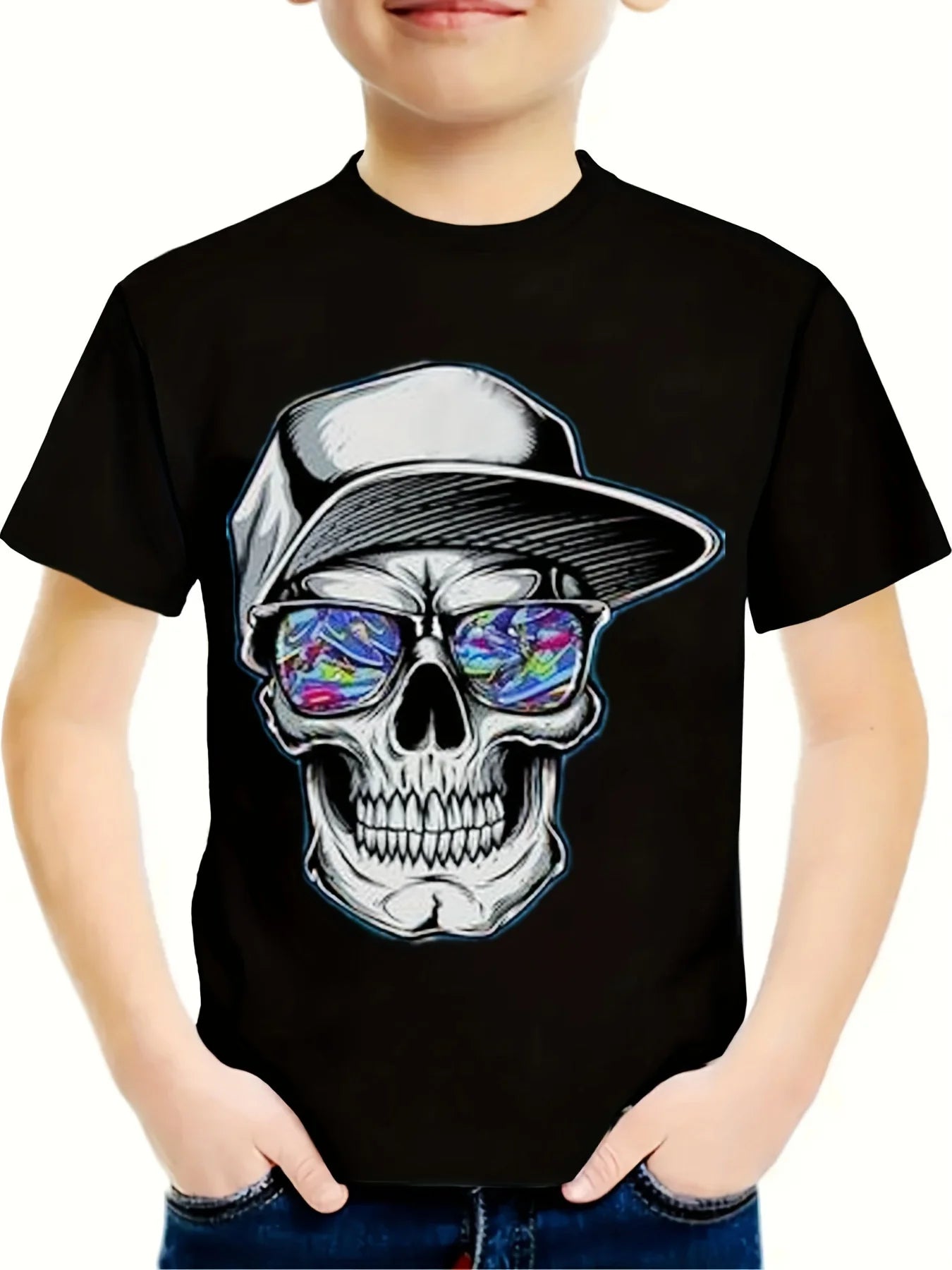 Children Top Boy Clothes Stylish Motorcycle 3D Print Short Sleeve Kids Summer Clothes Fashion Casual Girl Clothes O-Neck T-Shirt