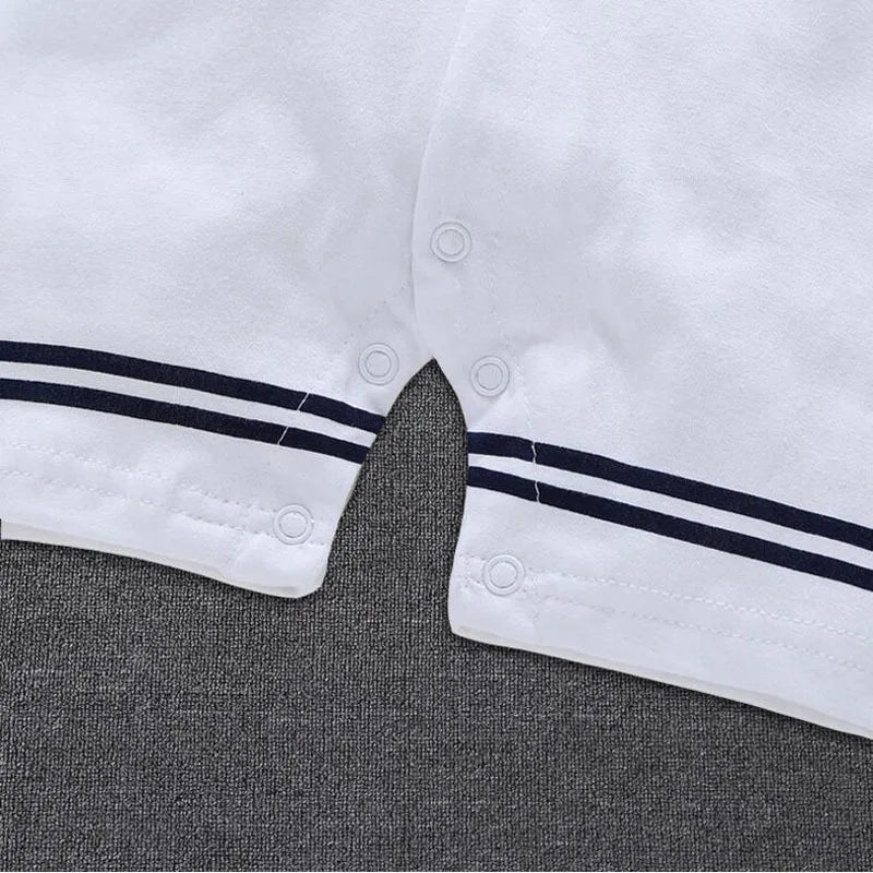 Newborn Baby Boy Clothes Playsuit Sailor Navy Romper Short Sleeve Jumpsuit Costumes Clothes Summer Outfits Newborn Baby Clothes