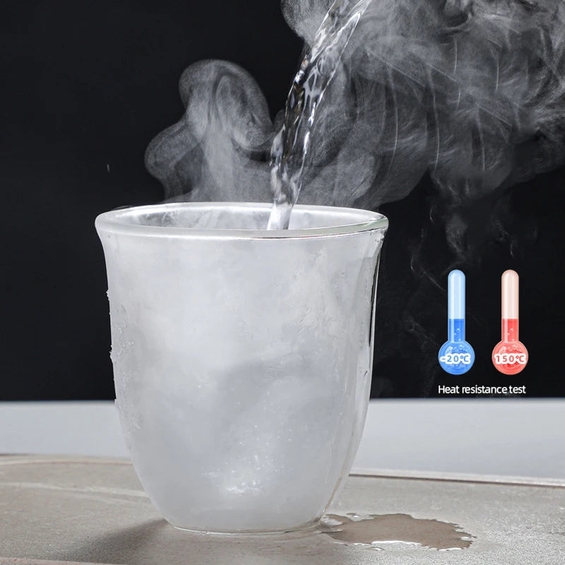 Double Wall Glass High Borosilicate Glass Mug Heat Resistant Tea Milk Juice Coffee Cup Transparent Espresso Whiskey Wine Cup