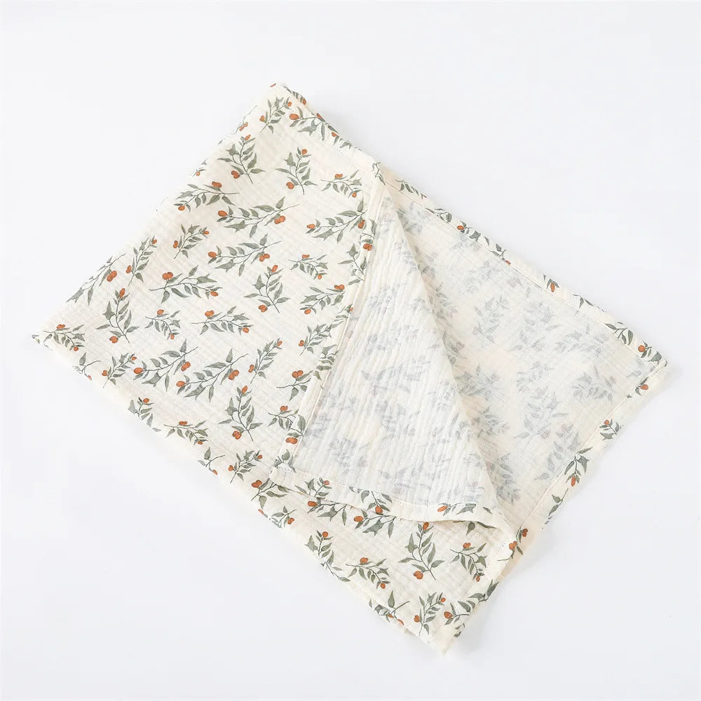 80X65cm Muslin Squares Baby Swaddle Blanket Newborn Diaper Bedding Cotton Stroller Blankets Babies Accessories Infant Nap Cover