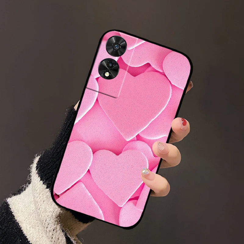 For TCL 50 5G Case, 505, 50 SE Fashion Cartoon Flowers Soft TPU Silicone Phone Cover for TCL 50 XE Nxtpaper Shockproof Coque Fundas